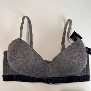 Tommy Hilfiger Heather Gray 36B wire-free light lift bra NWT